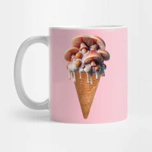 digital collage- Slimy Mushroom Ice-cream Mug